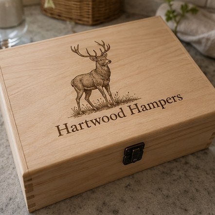 Customized wooden crates for gifting, hampers and subscriptions